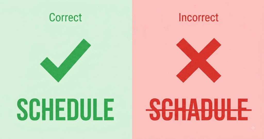 Schedule or Schadule